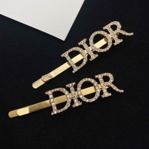 Diorevolution Barrette Metal With White Crystals Gold