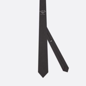 Dior Tie Christian Dior Atelier Motif Silk Black