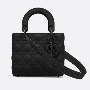 Lady Dior My ABCDior Bag Ultramatte Cannage Calfskin Black