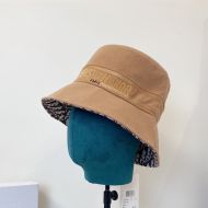 Christian Dior Bucket Hat Oblique Motif Denim Khaki