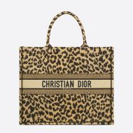 Dior Book Tote Mizza Motif Canvas Beige