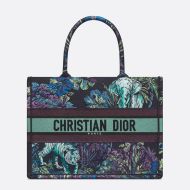 Dior Book Tote Toile De Jouy Voyage Motif Canvas Blue