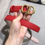 Dior CD Belt Calfskin Red