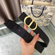 Dior CD Belt Oblique Calfskin Black/Gold