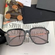 Dior CD8210 Shaded Square Sunglasses In Black