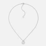 Dior Clair D Lune Necklace Metal and Crystals Silver