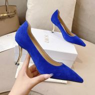 Dior D-Fame Pumps Women Suede Blue