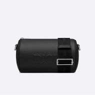 Dior Roller Messenger Grained Calfskin Black