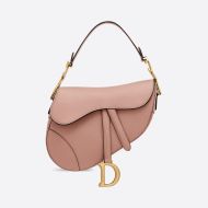 Dior Saddle Bag Grained Calfskin Apricot