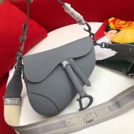 Dior Saddle Bag Ultramatte Calfskin Sky Blue