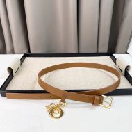 Miss Dior Belt 20MM Smooth Calfskin Brown