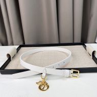 Miss Dior Belt 20MM Smooth Calfskin White