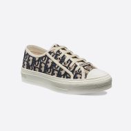 Walk'n'Dior Sneakers Women Oblique Motif Canvas Blue