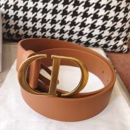 Dior CD Belt Leather Brown