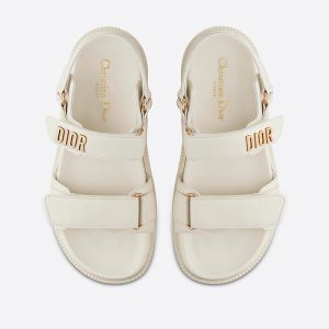 DiorAct Sandals Women Calfskin White