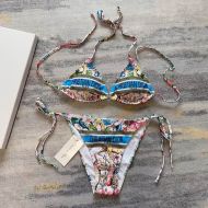 Christian Dior Bikini Women D-Constellation Motif Lycra White