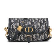 Dior Bobby East-West Bag Oblique Motif Canvas Blue