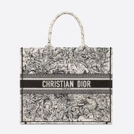 Dior Book Tote Constellation Motif Canvas Grey