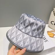 Dior Bucket Hat CD Diamond Motif Cotton Grey