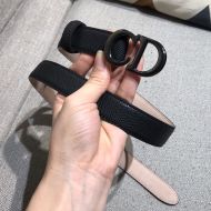 Dior CD Belt Calfskin Black