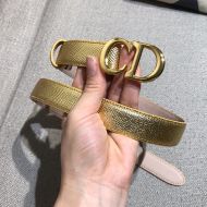 Dior CD Belt Calfskin Gold