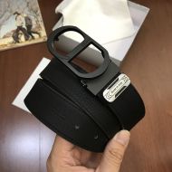 Dior CD Belt Embossed Calfskin Black