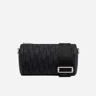 Dior Roller Messenger Oblique Motif Canvas Black