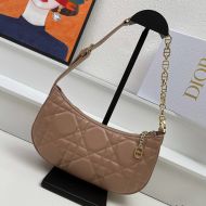 Dior CD Lounge Bag Cannage Lambskin Apricot