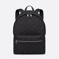 Dior Rider Backpack Oblique Motif Canvas Black