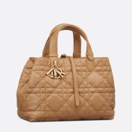 Dior Toujours Bag Macrocannage Calfskin Brown