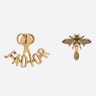 J'Adior Earrings Antique Metal Gold