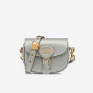 Small Dior Bobby Bag Box Calfskin Grey