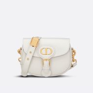 Small Dior Bobby Bag Box Calfskin White