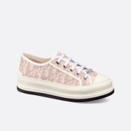 Walk'N'Dior Platform Sneakers Unisex Oblique Motif Canvas Pink