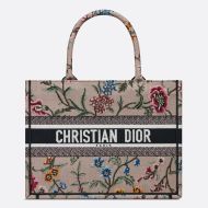 Dior Book Tote Petites Fleurs Motif Canvas Pink