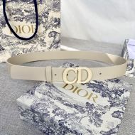 Dior Saddle Belt Matte Calfskin Beige