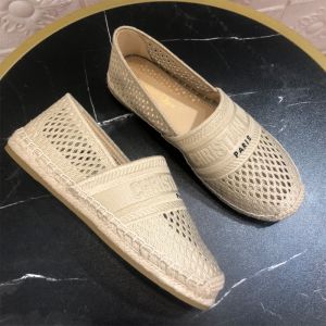 Christian Dior Granville Espadrilles Women Mesh Beige