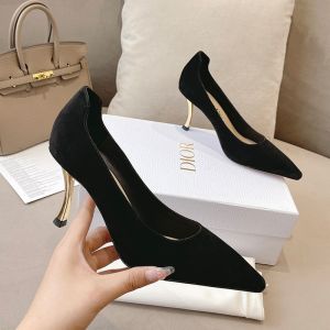 Dior D-Fame Pumps Women Suede Black