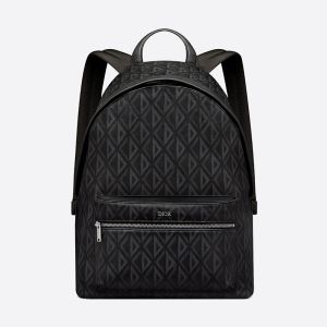 Dior Rider Backpack CD Diamond Motif Canvas Black