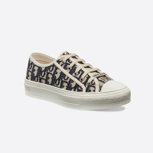 Walk'n'Dior Sneakers Women Oblique Motif Canvas Blue