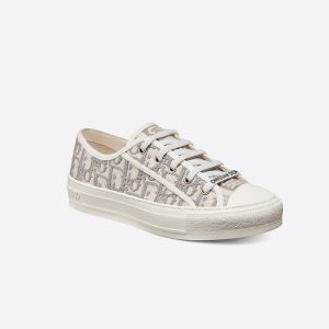 Walk'n'Dior Sneakers Women Oblique Motif Canvas Grey